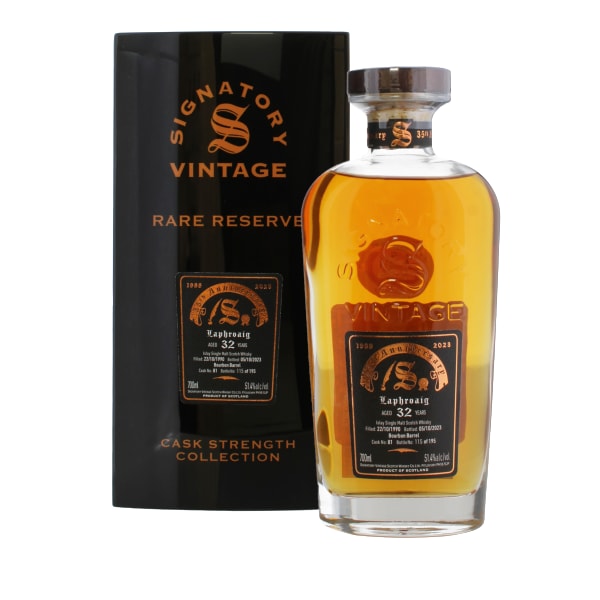 Signatory Vintage Laphroaig 1990 32 Year Old #81 700ml bottle - Scotch Whisky whisky