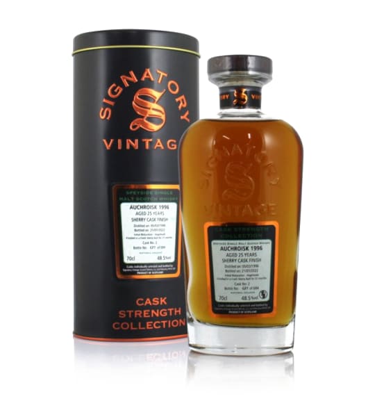 Auchroisk 25 year old 1996 (cask 2) - Cask Strength Collection (Signatory) 700ml bottle - Scotch Whisky whisky