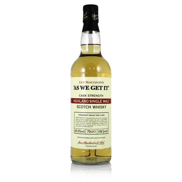 as we get it, highland 700ml bottle - Scotch Whisky whisky