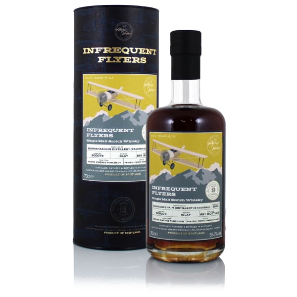 Bunnahabhain (Staoisha) 2013 9 Year Old, Infrequent Flyers Cask #800076 700ml bottle - Scotch Whisky whisky