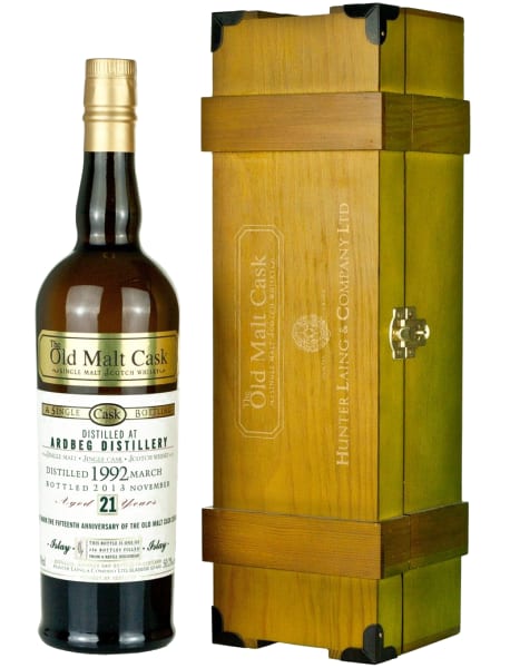 Ardbeg 21 Year Old 1992 15th Anniversary - Old Malt Cask (Hunter Laing) 700ml bottle - Scotch Whisky whisky
