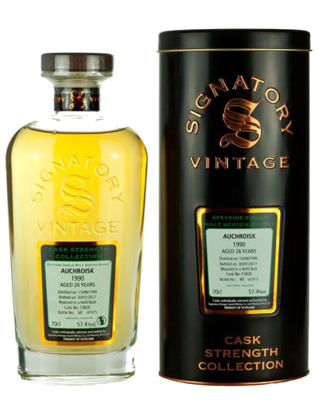Auchroisk 26 Year Old 1990 (cask 13828) - Cask Strength Collection (Signatory) 700ml bottle - Scotch Whisky whisky