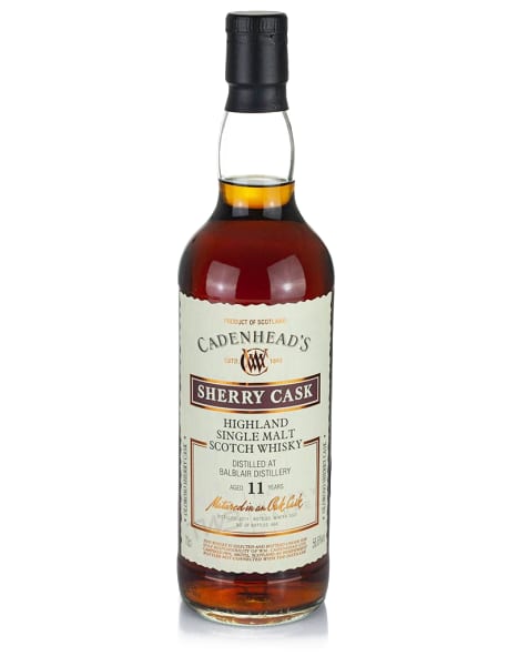 Balblair 11 Year Old 2011 Sherry Cask - (Cadenhead's) 700ml bottle - Scotch Whisky whisky