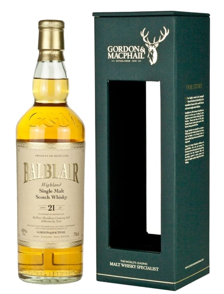 Balblair 21 Year Old (Gordon & MacPhail) 700ml bottle - Scotch Whisky whisky