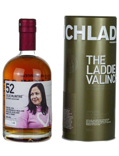 Bruichladdich Crew Valinch 52 Julie Mcintire 700ml bottle - Scotch Whisky whisky