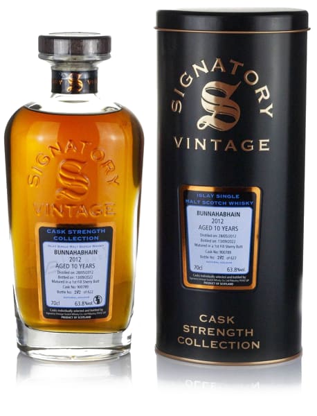 Bunnahabhain 10 Year Old 2012 (Cask 900789) - Cask Strength Collection (Signatory) 700ml bottle - Scotch Whisky whisky