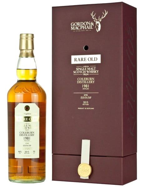 Coleburn 1981 (bottled 2015) (Lot No.RO/15/08161) - Rare Old (Gordon & MacPhail)	 700ml bottle - Scotch Whisky whisky