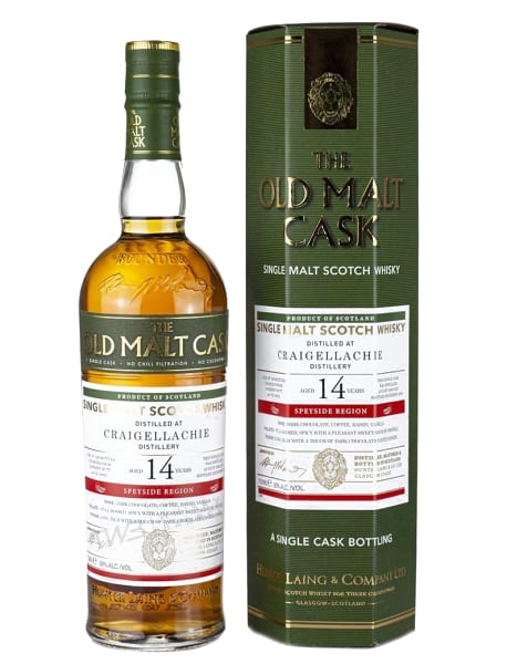 Craigellachie 14 Year Old 2006 (cask 18202) - Old Malt Cask (Hunter Laing) 700ml bottle - Scotch Whisky whisky