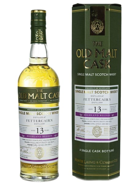 Fettercairn 13 Year Old 2008 (Cask 19420) - Old Malt Cask (Hunter Laing) 700ml bottle - Scotch Whisky whisky