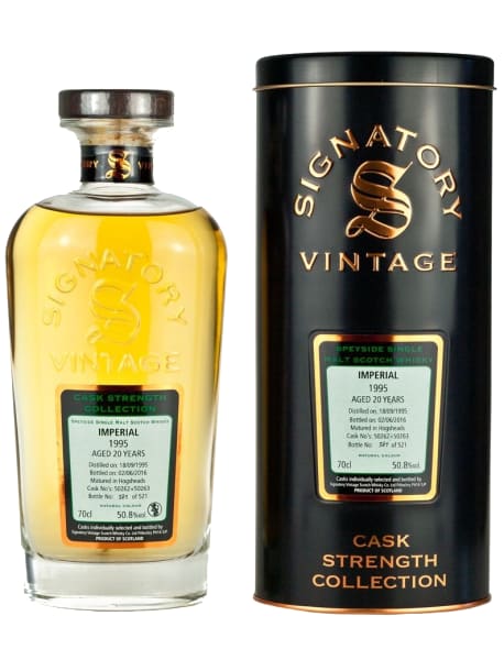 Imperial 20 Year Old 1995 (cask 50262 & 50263) - Cask Strength Collection (Signatory) 700ml bottle - Scotch Whisky whisky
