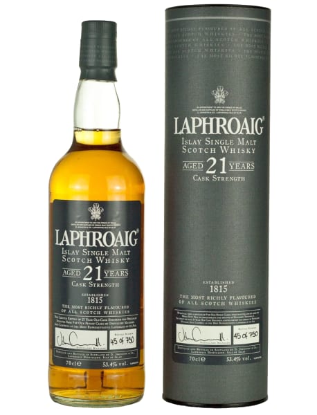 Laphroaig 21 Year Old Terminal 5 700ml bottle - Scotch Whisky whisky