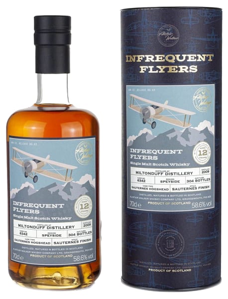 Miltonduff 12 Year Old 2009 (Cask 6342) - Infrequent Flyers (Alistair Walker) 700ml bottle - Scotch Whisky whisky