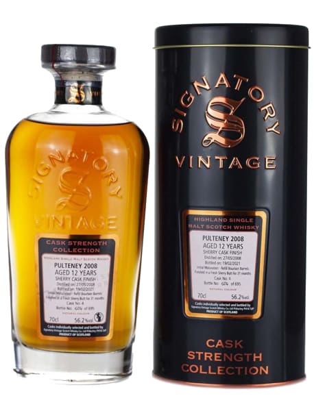Old Pulteney 12 Year Old 2008 (cask 4) - Cask Strength Collection (Signatory) 700ml bottle - Scotch Whisky whisky