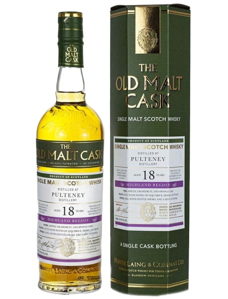Old Pulteney 18 Year Old 2002 (cask 18699) - Old Malt Cask (Hunter Laing) 700ml bottle - Scotch Whisky whisky