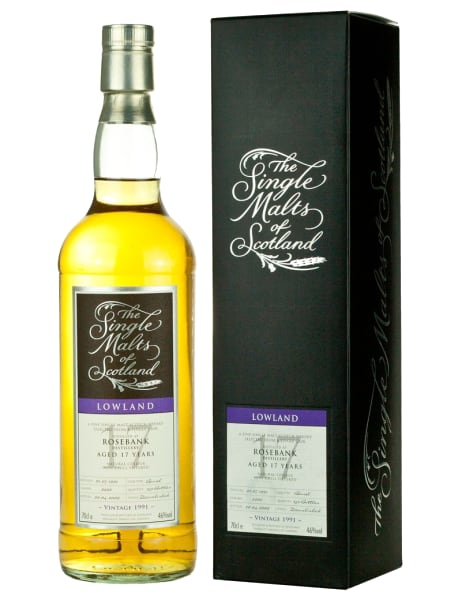 Rosebank 17 Year Old 1991 (cask 2206) - The Single Malts of Scotland 700ml bottle - Scotch Whisky whisky