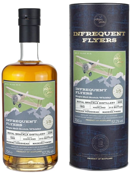 Royal Brackla 15 Year Old 2006 (Cask 1802) - Infrequent Flyers (Alistair Walker) 700ml bottle - Scotch Whisky whisky