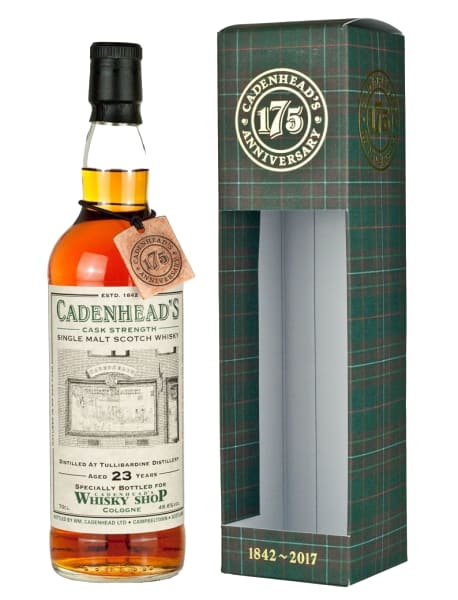 Tullibardine 23 Year Old 1993 Cologne 175th Anniversary - (Cadenhead's) 700ml bottle - Scotch Whisky whisky