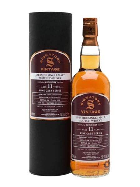 Auchroisk 2012 11 Year Old Amarone Cask Signatory for The Whisky Exchange 700ml bottle - Scotch Whisky whisky