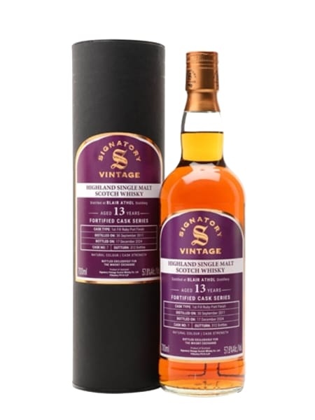 Blair Athol 2011 13 Year Old Port Finish Signatory for The Whisky Exchange 700ml bottle - Scotch Whisky whisky