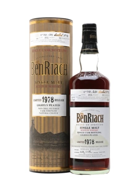 BenRiach 1978 29 Year Old Moscatel Finish Cask #4413 700ml bottle - Scotch Whisky whisky