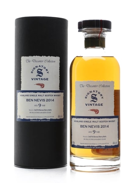 Ben Nevis 2014 9 Year Old Sherry Cask Signatory 700ml bottle - Scotch Whisky whisky