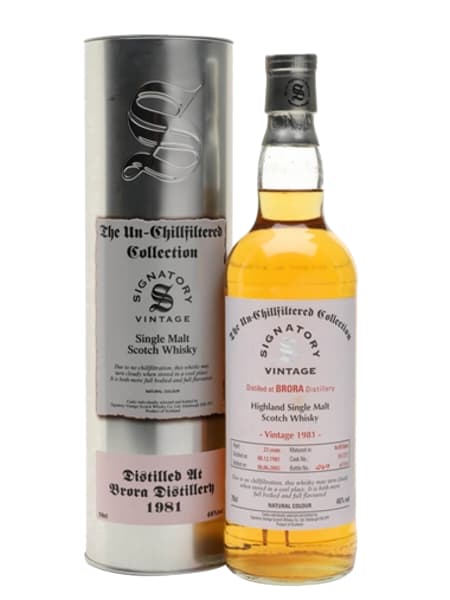 Brora 1981 23 Year Old Signatory 700ml bottle - Scotch Whisky whisky