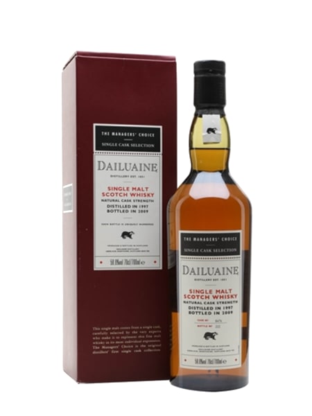 Dailuaine 1997 Managers' Choice Sherry Cask 700ml bottle - Scotch Whisky whisky