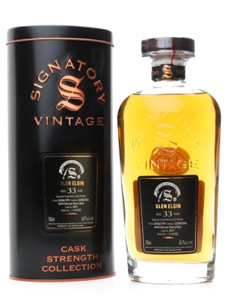 Glen Elgin 1991 33 Year Old Sherry Cask #4072 Signatory Symington’s Choice 700ml bottle - Scotch Whisky whisky