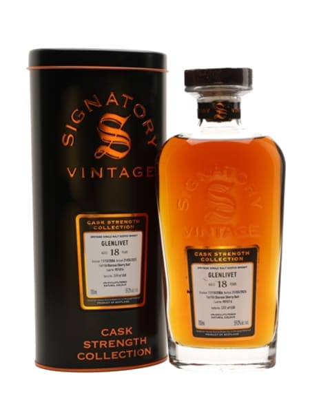 Glenlivet 2006 18 Year Old Cask 90106 Signatory 700ml bottle - Scotch Whisky whisky