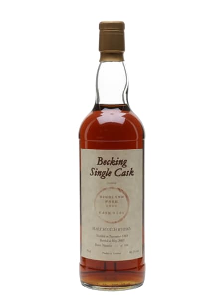 Highland Park 1968 34 Year Old Becking Ag 700ml bottle - Scotch Whisky whisky