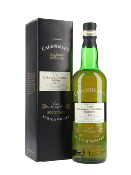 Linkwood-Glenlivet 1975 22 Year Old Bot. 1997 Cadenhead's 700ml bottle - Scotch Whisky whisky