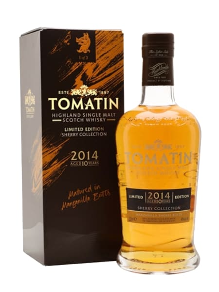 Tomatin 2014 10 Year Old Manzanilla Edition 700ml bottle - Scotch Whisky whisky