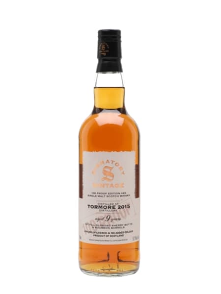 Tormore 2015 9 Year Old 100 Proof Edition 45 Signatory 700ml bottle - Scotch Whisky whisky