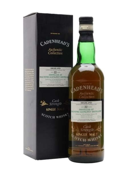 balvenie-glenlivet 1975 22 year old authentic collection cadenhead's 700ml bottle - Scotch Whisky whisky