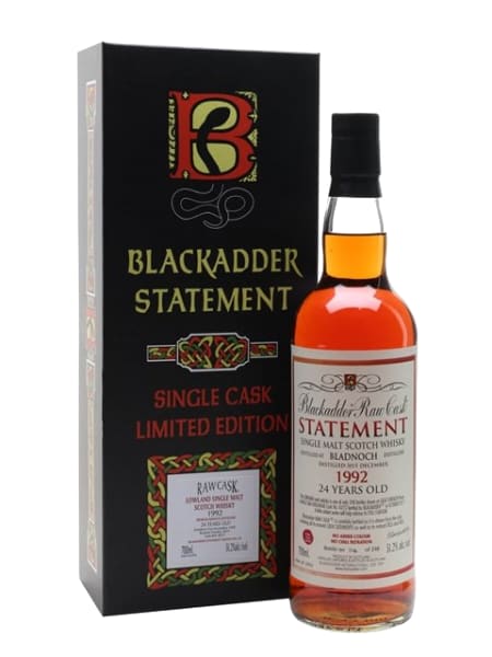 Bladnoch 24 Year Old 1992 (Blackadder) 700ml bottle - Scotch Whisky whisky