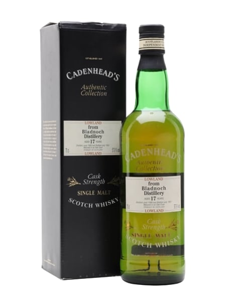 bladnoch 1980 17 year old authentic collection cadenhead's 700ml bottle - Scotch Whisky whisky