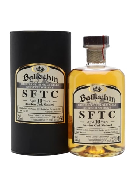 Ballechin 10 Year Old 2011 - Straight From The Cask	 ml bottle - Scotch Whisky whisky