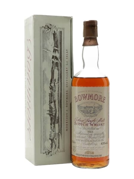 bowmore 1965 vintage label bot.1980s ml bottle - Scotch Whisky whisky