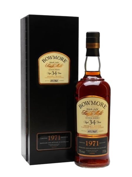 bowmore 1971 34 year old sherry cask 700ml bottle - Scotch Whisky whisky