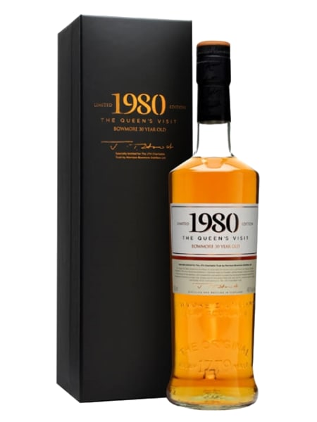 Bowmore 30 Year Old 1980 - Queen's Visit to Distillery 700ml bottle - Scotch Whisky whisky
