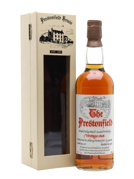 bowmore 1965 22 year old sherry cask #47 prestonfield ml bottle - Scotch Whisky whisky