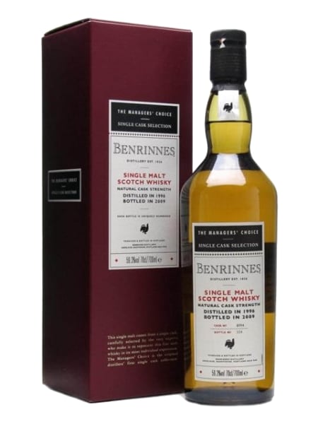 Benrinnes 1996 - Managers Choice 700ml bottle - Scotch Whisky whisky