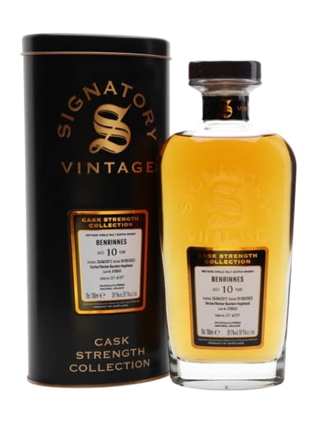 benrinnes 2012 10 year old signatory 700ml bottle - Scotch Whisky whisky