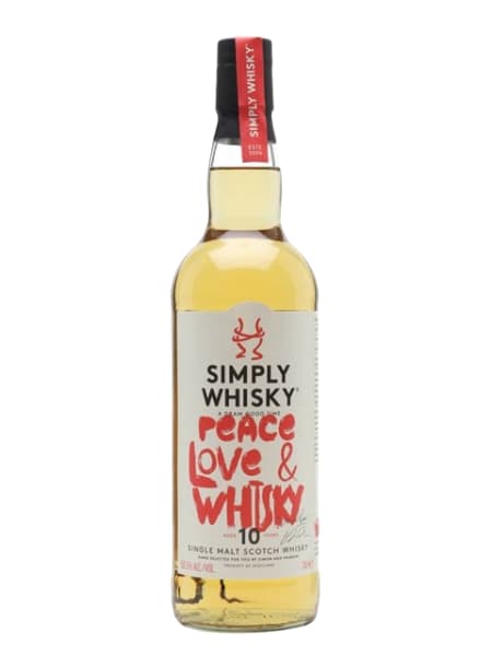 Benrinnes 10 Year Old 2011 - Peace, Love and Whisky (Simply Whisky) 700ml bottle - Scotch Whisky whisky
