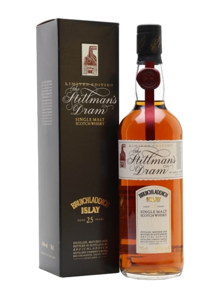 bruichladdich 25 year old stillman's dram 700ml bottle - Scotch Whisky whisky
