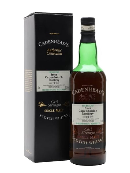 caperdonich 197719 year old sherry cask cadenhead's 700ml bottle - Scotch Whisky whisky