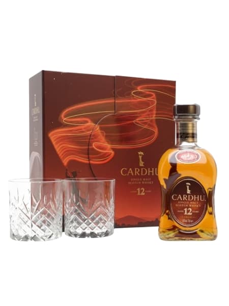 cardhu 12 year old 2 glass set 700ml bottle - Scotch Whisky whisky