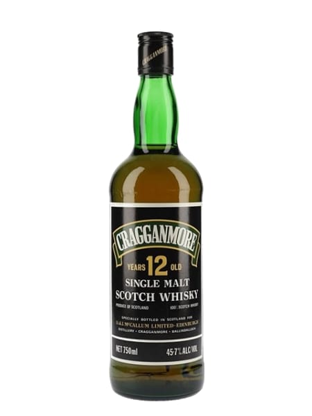 Cragganmore 12 Year Old - 1980s ml bottle - Scotch Whisky whisky