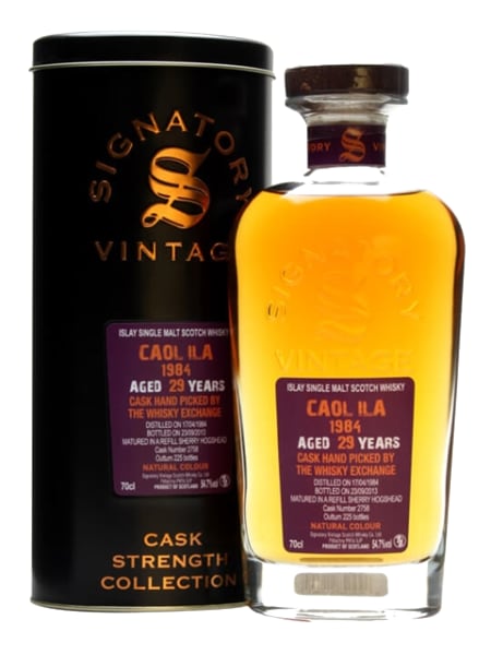 Caol Ila 1984 29 Year Old Sherry Cask - Cask Strength Collection (Signatory) 700ml bottle - Scotch Whisky whisky