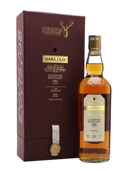 coleburn 1981 33 year old rare old gordon & macphail 700ml bottle - Scotch Whisky whisky
